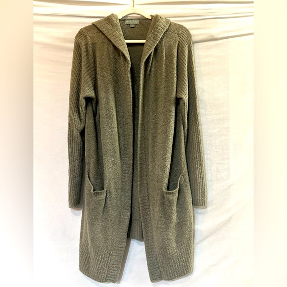 NWOT - Barefoot Dreams CozyLight Chic High-Low Open Front Long Cardigan - Large - Picture 1 of 7